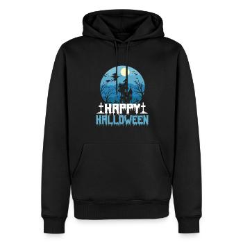 Bonne tenue d’Halloween pour le 31 octobre - Sweat à capuche Premium bio Homme - noir - Devant - Nico (187cm)