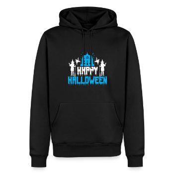 Bonne tenue d’Halloween pour le 31 octobre - Sweat à capuche Premium bio Homme - noir - Devant - Nico (187cm)