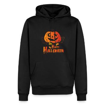 Tenue joyeuse d’Halloween pour le 31 octobre - Sweat à capuche Premium bio Homme - noir - Devant - Nico (187cm)