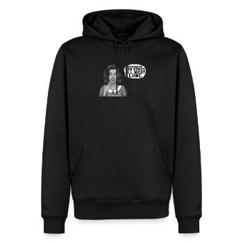 Les batteurs peuvent faire des filles toute la nuit - Sweat à capuche Premium bio Homme - noir - Devant - Nico (187cm)