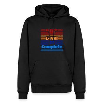 1993 27 ans anniversaire Gaming Gamer Gamer Gaming - Sweat à capuche Premium bio Homme - noir - Devant - Nico (187cm)