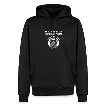 Ich Habe Zwar Nicht Mein Eigenes Motorrad | - Männer Premium Bio Hoodie - Schwarz - Vorne - Nico (187cm)