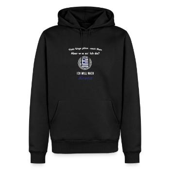 Kreta Urlaub Fernweh Reise Spruch Griechisch - Männer Premium Bio Hoodie - Schwarz - Vorne - Nico (187cm)
