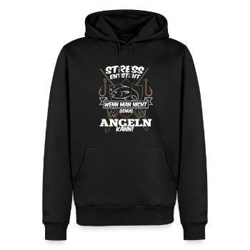 Fischer Spruch Angelmotiv Geschenk Hobbyangler - Männer Premium Bio Hoodie - Schwarz - Vorne - Nico (187cm)