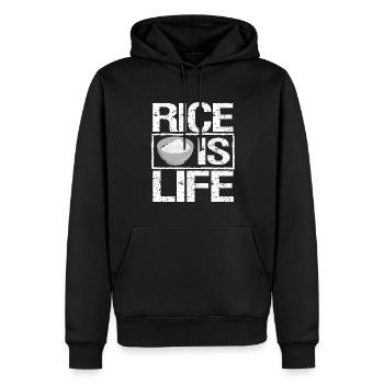 Reis Ist Leben Philippinen Filipino Pinoy Geschenk - Männer Premium Bio Hoodie - Schwarz - Vorne - Nico (187cm)