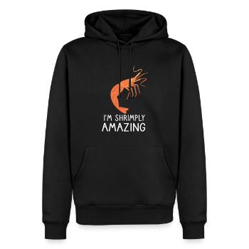 Shrimp Garnelenzüchter Garnele Lobster Spruch - Männer Premium Bio Hoodie - Schwarz - Vorne - Nico (187cm)