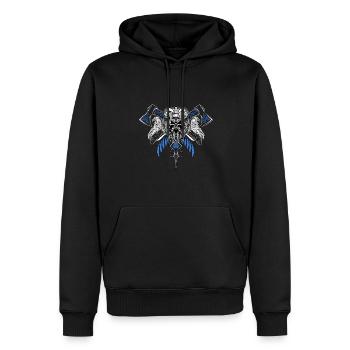 Celtic Vikinger Vegvisir compas Vikings - Sweat à capuche Premium bio Homme - noir - Devant - Nico (187cm)