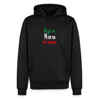 Migliore Nonna Del Monde Beste Großmutter - Männer Premium Bio Hoodie - Schwarz - Vorne - Nico (187cm)