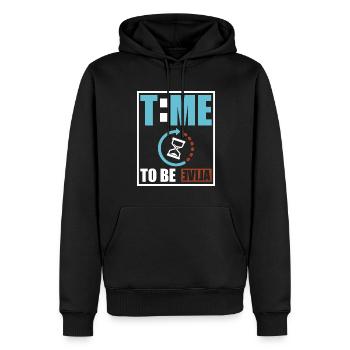 Being a real person - Men’s Premium Organic Hoodie - black - Front - Nico (187cm)