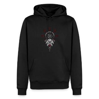 Celtique Viking Vegvisir Boussole Viking - Sweat à capuche Premium bio Homme - noir - Devant - Nico (187cm)