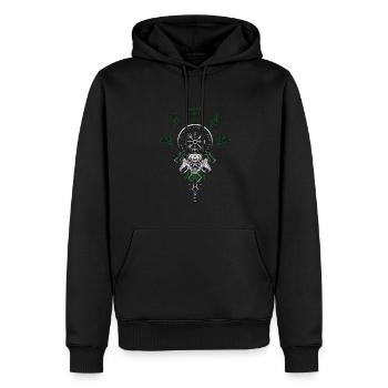 Celtique Viking Vegvisir Boussole Viking - Sweat à capuche Premium bio Homme - noir - Devant - Nico (187cm)