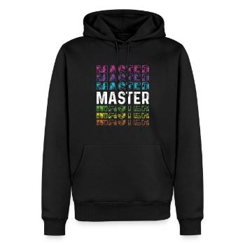 Maître Meilleur Expert L’Homme La Légende - Sweat à capuche Premium bio Homme - noir - Devant - Nico (187cm)