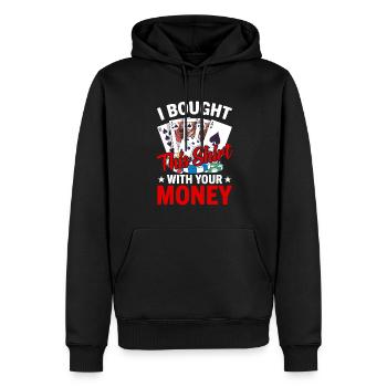 Kartenspiel Kartenspieler Pokern - Männer Premium Bio Hoodie - Schwarz - Vorne - Nico (187cm)