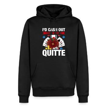 Kartenspiel Kartenspieler Pokern - Männer Premium Bio Hoodie - Schwarz - Vorne - Nico (187cm)
