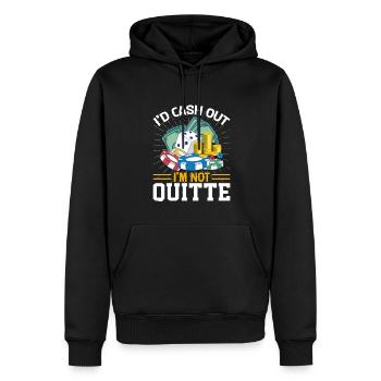 Kartenspiel Kartenspieler Pokern - Männer Premium Bio Hoodie - Schwarz - Vorne - Nico (187cm)
