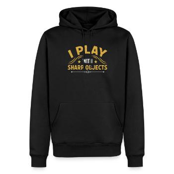 Falconer Falconry Falcon Ornithology Falcon - Männer Premium Bio Hoodie - Schwarz - Vorne - Nico (187cm)