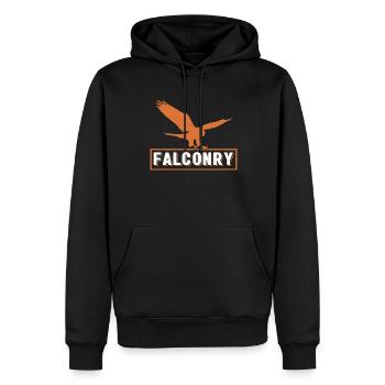 Falconer Falconry Falcon Ornithology Falcon - Männer Premium Bio Hoodie - Schwarz - Vorne - Nico (187cm)