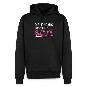 Die tut nix die will nur Sekt Mädelsabend Kostüm - Männer Premium Bio Hoodie - Schwarz - Vorne - Nico (187cm)