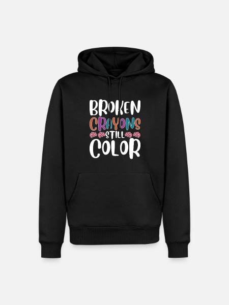 Mental Health Awareness - Men’s Premium Organic Hoodie - black