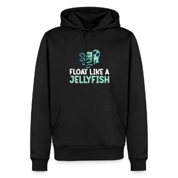 Quallen Qualle Ozean Meeresbewohner Motiv - Männer Premium Bio Hoodie - Schwarz - Vorne - Nico (187cm)