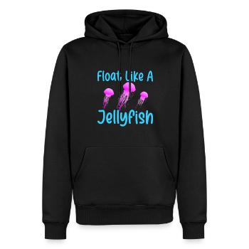 Quallen Qualle Ozean Meeresbewohner Motiv - Männer Premium Bio Hoodie - Schwarz - Vorne - Nico (187cm)
