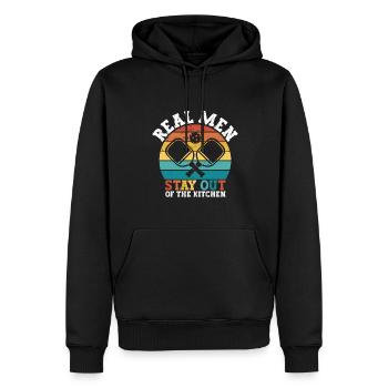Pickleball Opa Pickleball Spieler - Männer Premium Bio Hoodie - Schwarz - Vorne - Nico (187cm)