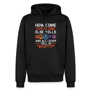 Bingo Bingo Spieler Altenheim Bingo Party - Männer Premium Bio Hoodie - Schwarz - Vorne - Nico (187cm)