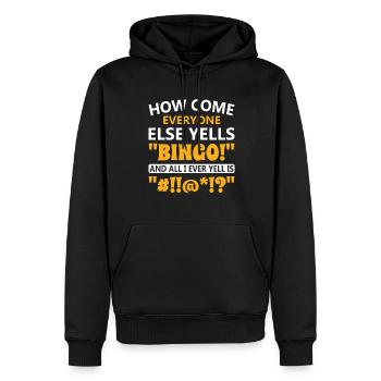 Bingo Bingo Spieler Altenheim Bingo Party - Männer Premium Bio Hoodie - Schwarz - Vorne - Nico (187cm)