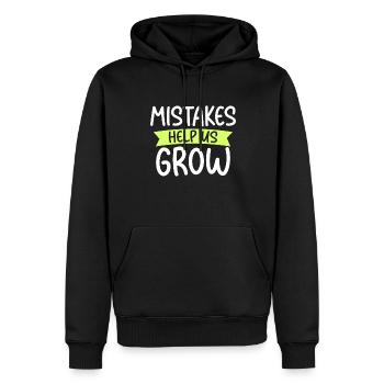 First day of school helps to get back into school mistakes - Men’s Premium Organic Hoodie - black - Front - Nico (187cm)