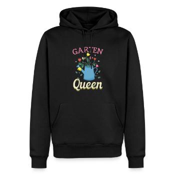 Garten Queen - Gartenliebhaberinnen - Männer Premium Bio Hoodie - Schwarz - Vorne - Nico (187cm)
