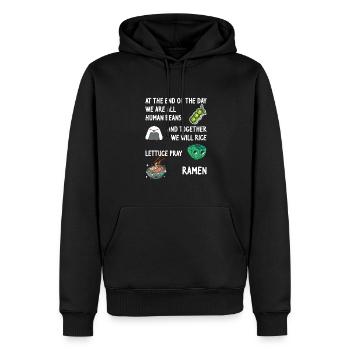 Süßes Essen Zutaten Wortspiele - Männer Premium Bio Hoodie - Schwarz - Vorne - Nico (187cm)