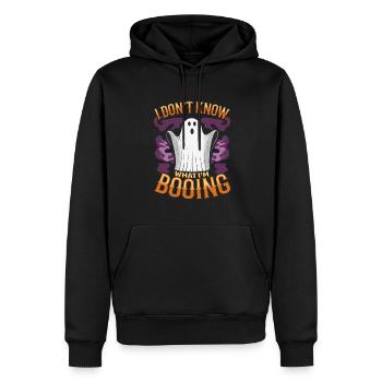 I don't know what I'm BOOING - Männer Premium Bio Hoodie - Schwarz - Vorne - Nico (187cm)