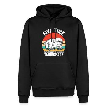 Microbiology -Biologist Gift Tardigrades - Men’s Premium Organic Hoodie - black - Front - Nico (187cm)