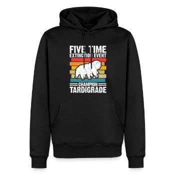 Microbiology -Biologist Gift Tardigrades - Men’s Premium Organic Hoodie - black - Front - Nico (187cm)