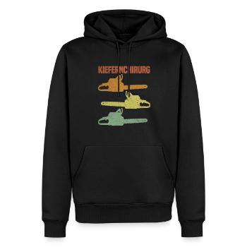 Kiefernchirurg - Männer Premium Bio Hoodie - Schwarz - Vorne - Nico (187cm)
