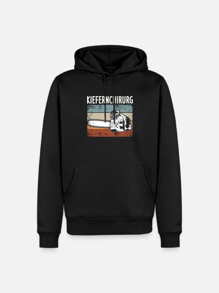Kiefernchirurg - Männer Premium Bio Hoodie - Schwarz
