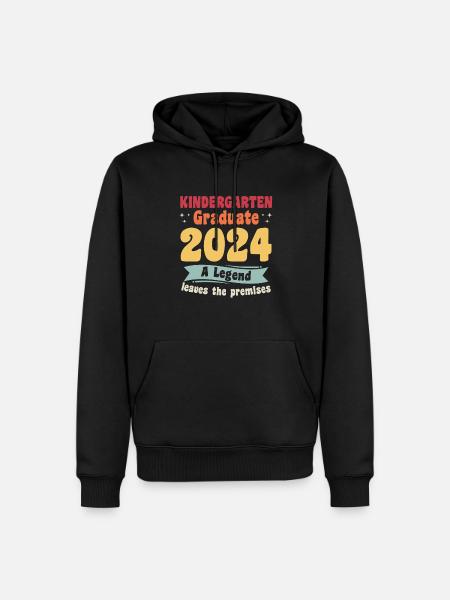 Proud Kindergarten Graduate 2024 - Men’s Premium Organic Hoodie - black