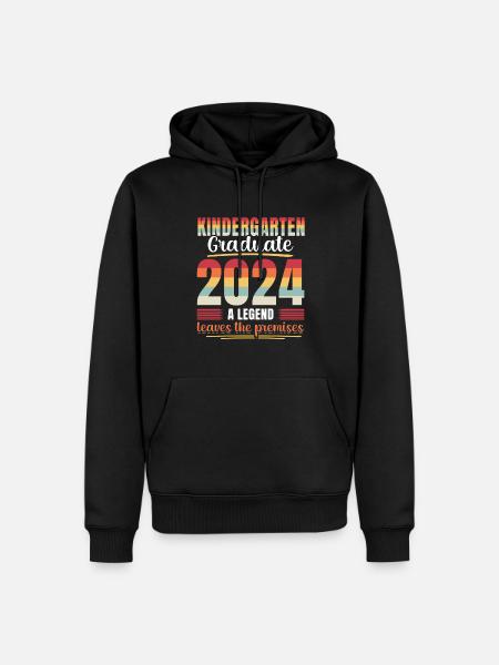 Proud Kindergarten Graduate 2024 - Men’s Premium Organic Hoodie - black