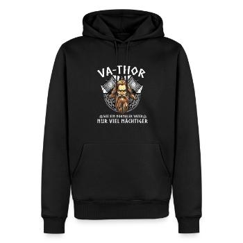 Vathor - Father's Day Father's Day Gift Viking - Men’s Premium Organic Hoodie - black - Front - Nico (187cm)