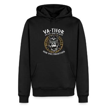 Vathor - Father's Day Father's Day Gift Viking - Men’s Premium Organic Hoodie - black - Front - Nico (187cm)