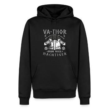 Vathor - Father's Day Father's Day Gift Viking - Men’s Premium Organic Hoodie - black - Front - Nico (187cm)