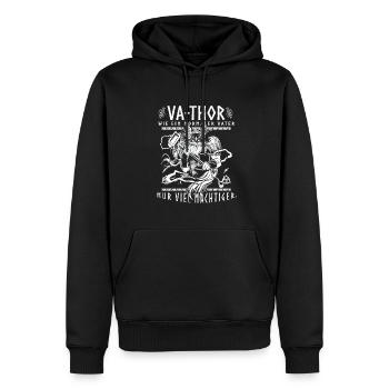 Vathor - Father's Day Father's Day Gift Viking - Men’s Premium Organic Hoodie - black - Front - Nico (187cm)