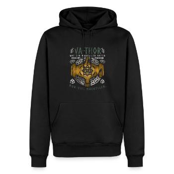 Vathor - Father's Day Father's Day Gift Viking - Men’s Premium Organic Hoodie - black - Front - Nico (187cm)