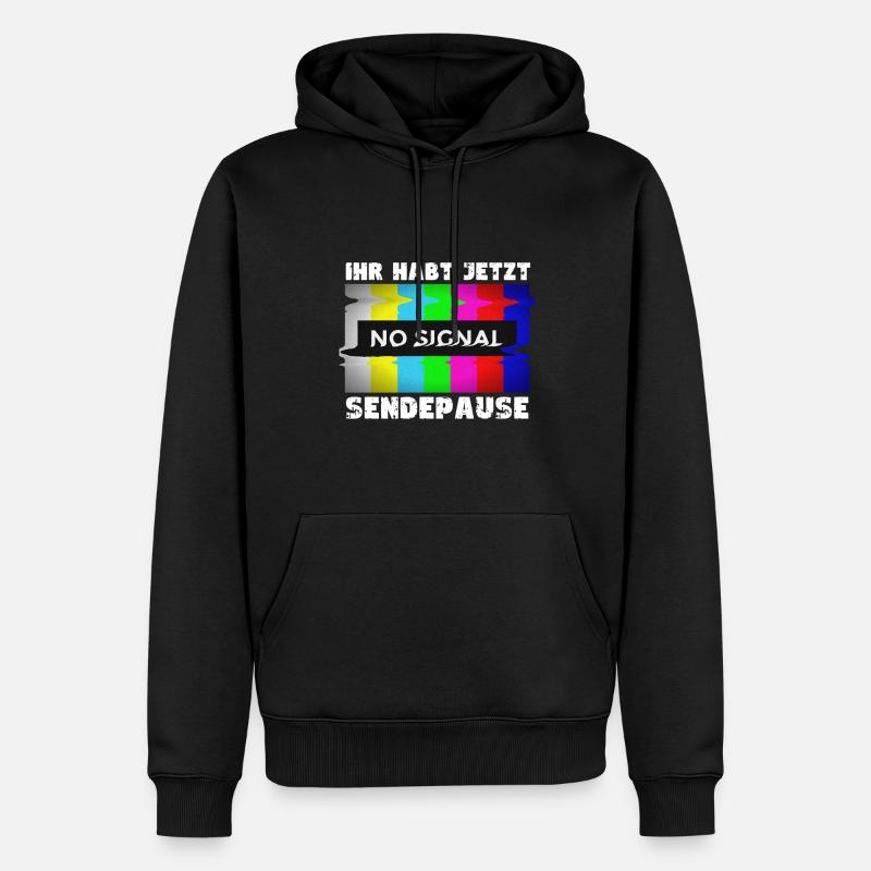 Vous avez maintenant une pause de la diffusion - Pas de signal - Sweat à capuche Premium bio Homme - noir