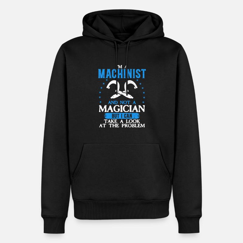 Precision instead of magic - Men’s Premium Organic Hoodie - black