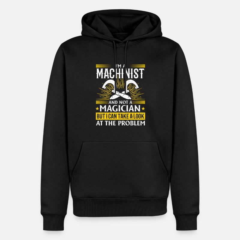 Precision instead of magic - Men’s Premium Organic Hoodie - black