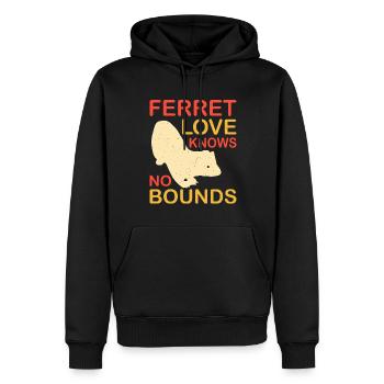 Entfessle Deinen Inneren Frettchenliebhaber Mit - Männer Premium Bio Hoodie - Schwarz - Vorne - Nico (187cm)