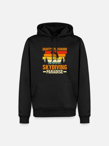 Skydiving Skydiving - Men’s Premium Organic Hoodie - black