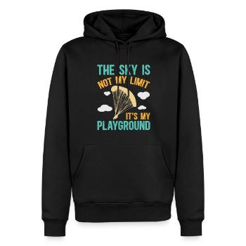 Skydiving Skydiving - Men’s Premium Organic Hoodie - black - Front - Nico (187cm)