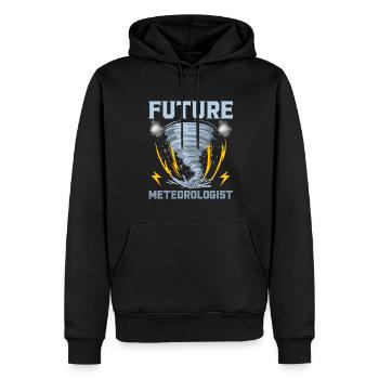 Future Meteorologist Gift For Kids Cool - Men’s Premium Organic Hoodie - black - Front - Nico (187cm)